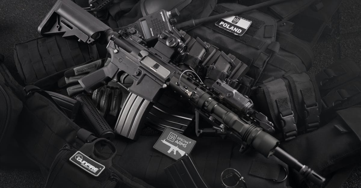 Ammo Conservation for Plasma Weapons - Grayscale Photo of Black M4a1 on Magazines