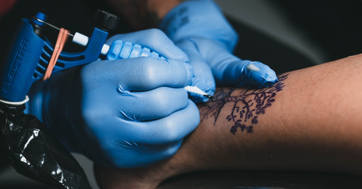 Are there special gun prefixes beyond Trick Shot? - From above of faceless tattooist in blue gloves applying tree tattoo with ink and professional machine on leg of anonymous client in salon