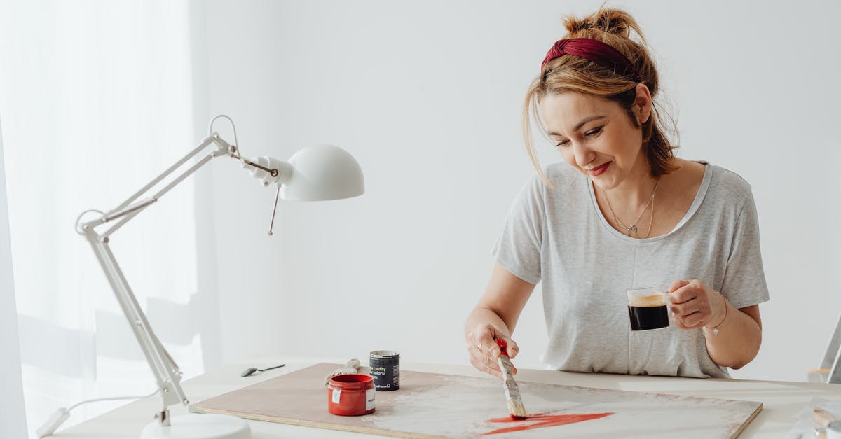 Bidiots - why does artist not get money purchasing your own painting - A Woman Holding a Cup of Coffee while Painting