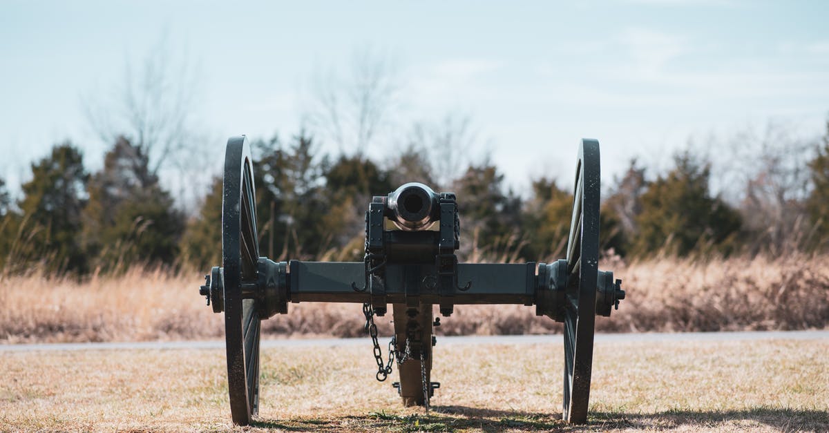 can't collect a weapon in fallout shelter - An Antique Cannon on a Field