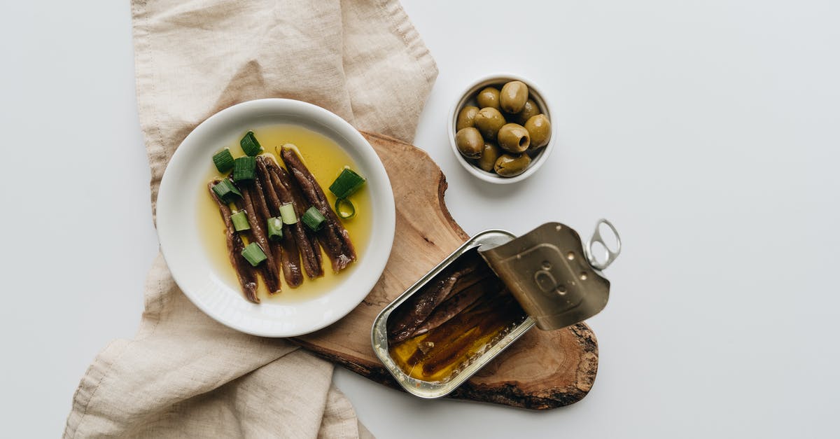 Can anyone recognize this game? [closed] - Close-Up Shot of a Can of Anchovies beside Olives