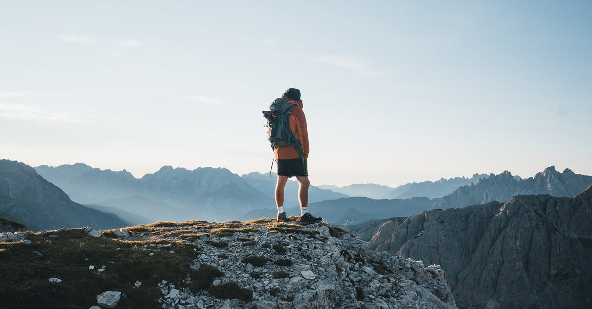 Can I de-rockify rocky terrain in SMAC - Back view anonymous male explorer with backpack standing on rough mountain peak and enjoying breathtaking scenery of severe highland on clear day