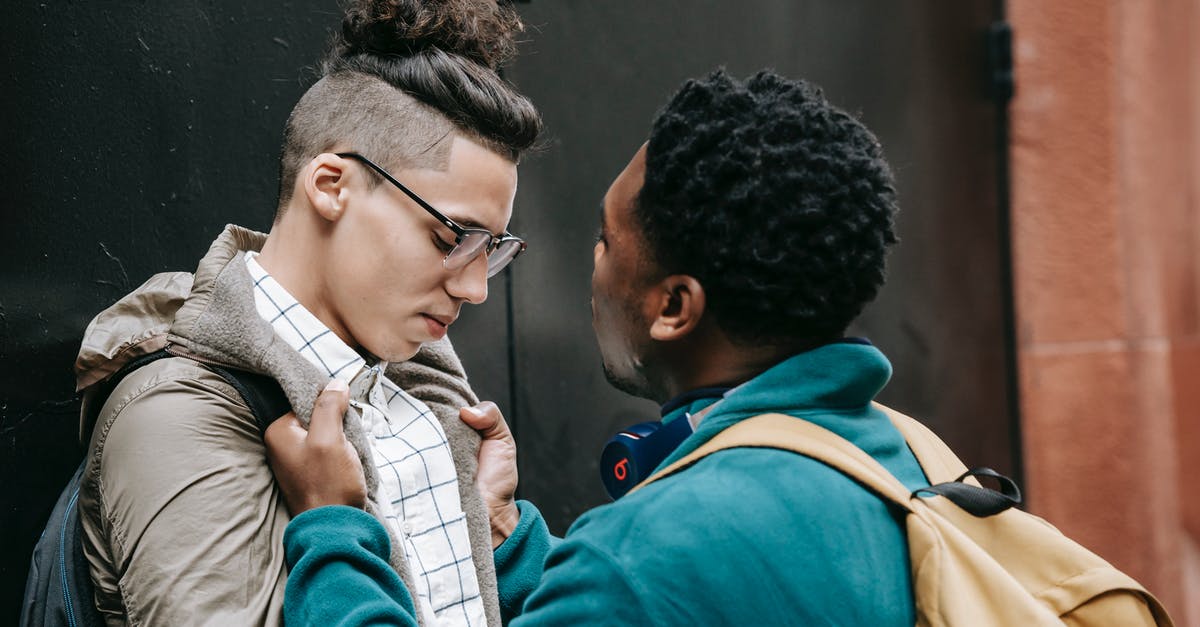 Can rebels attack each other? - Young black male student bullying classmate on street