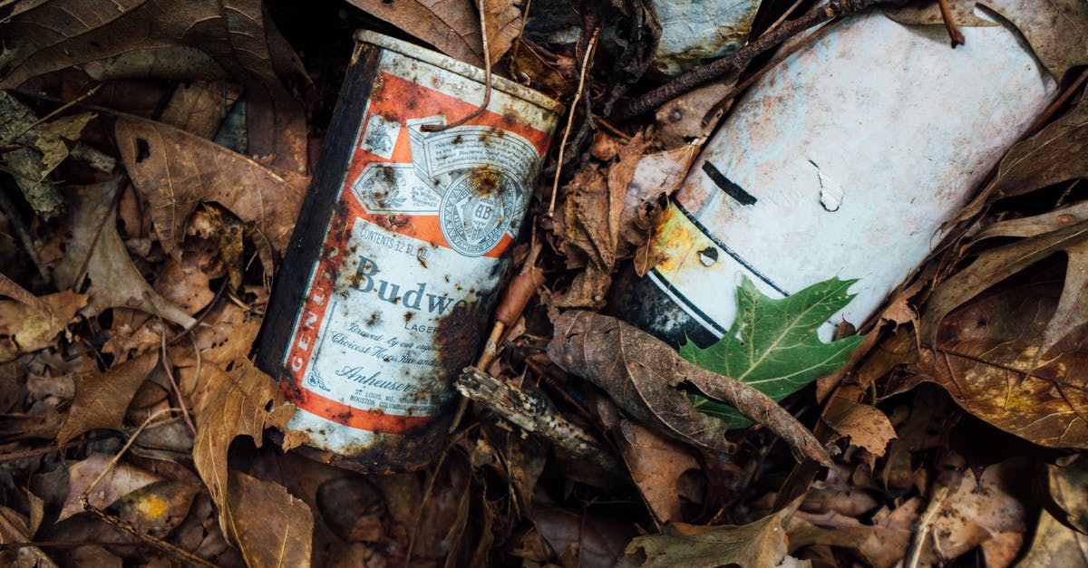 Can someone else take my old name after I change it? - Close-Up Photo of Rusty Budweiser Can