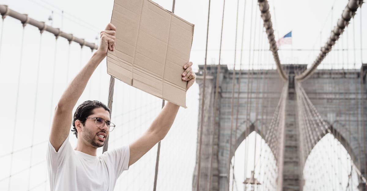 Can you Carve Fortifications into raised bridges? - A Man with a Blank Placard Raised above His Head