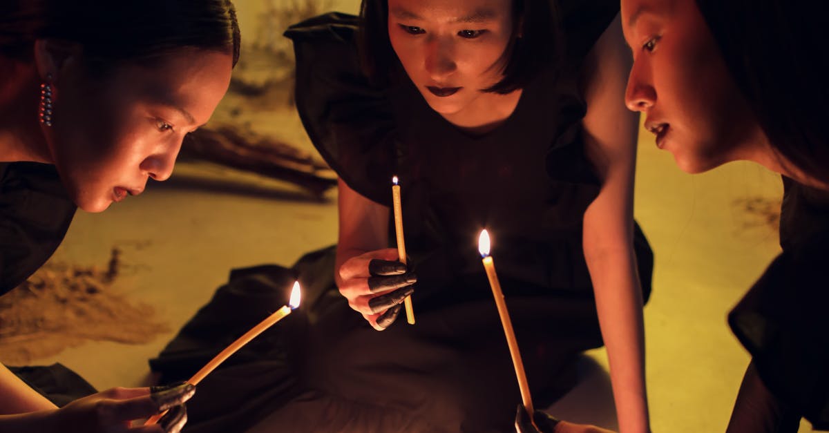 Coven Witches Constantly Teleporting - Women Holding Lighted Candles