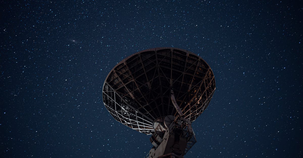 Do adaptive radar receivers stack? - Radio telescope under bright starry sky