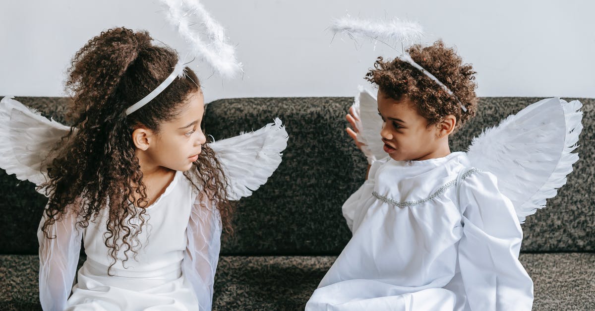 Do any other characters have Combined Attacks? - Cute little black siblings in angels costumes playing on couch