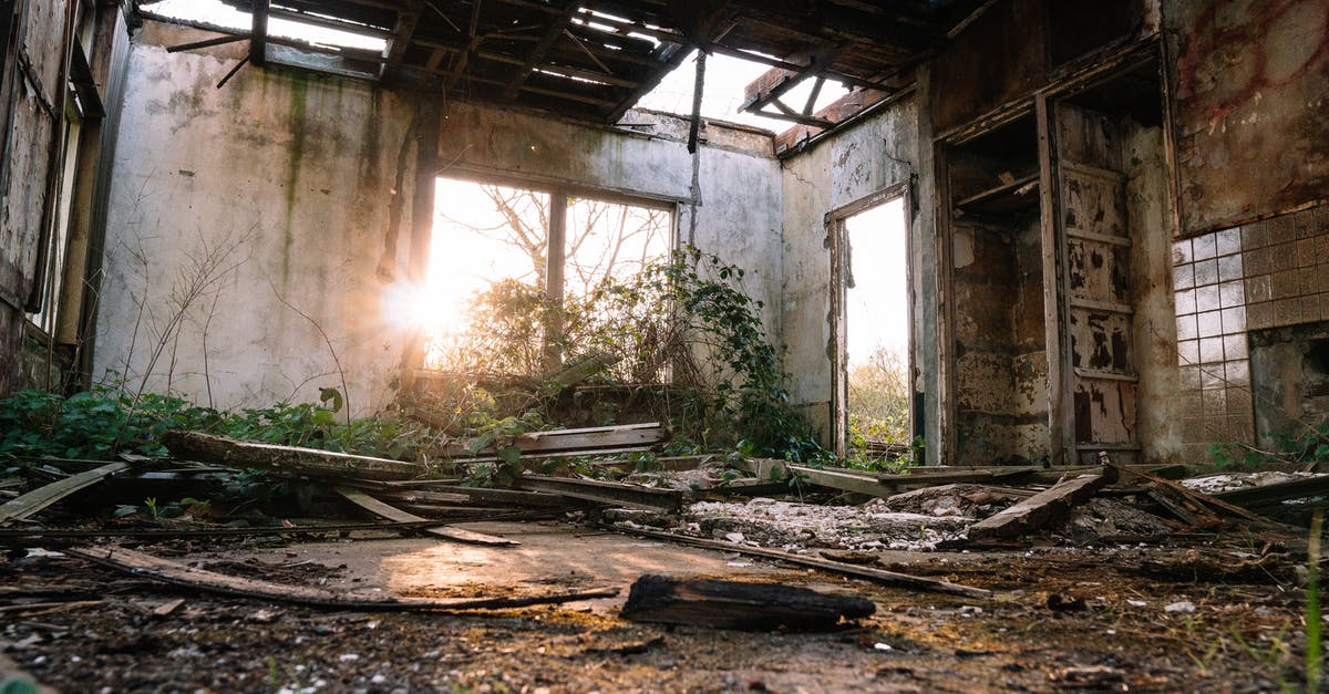 Do settlements even matter? - Remaining walls of ruined abandoned building