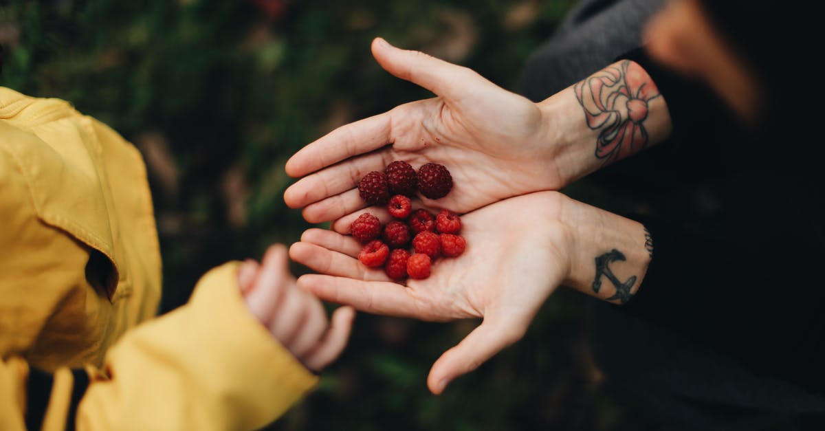 Do skins give any perks in SWBF? - From above of crop anonymous person demonstrating handful of ripe sweet raspberry in garden in daylight