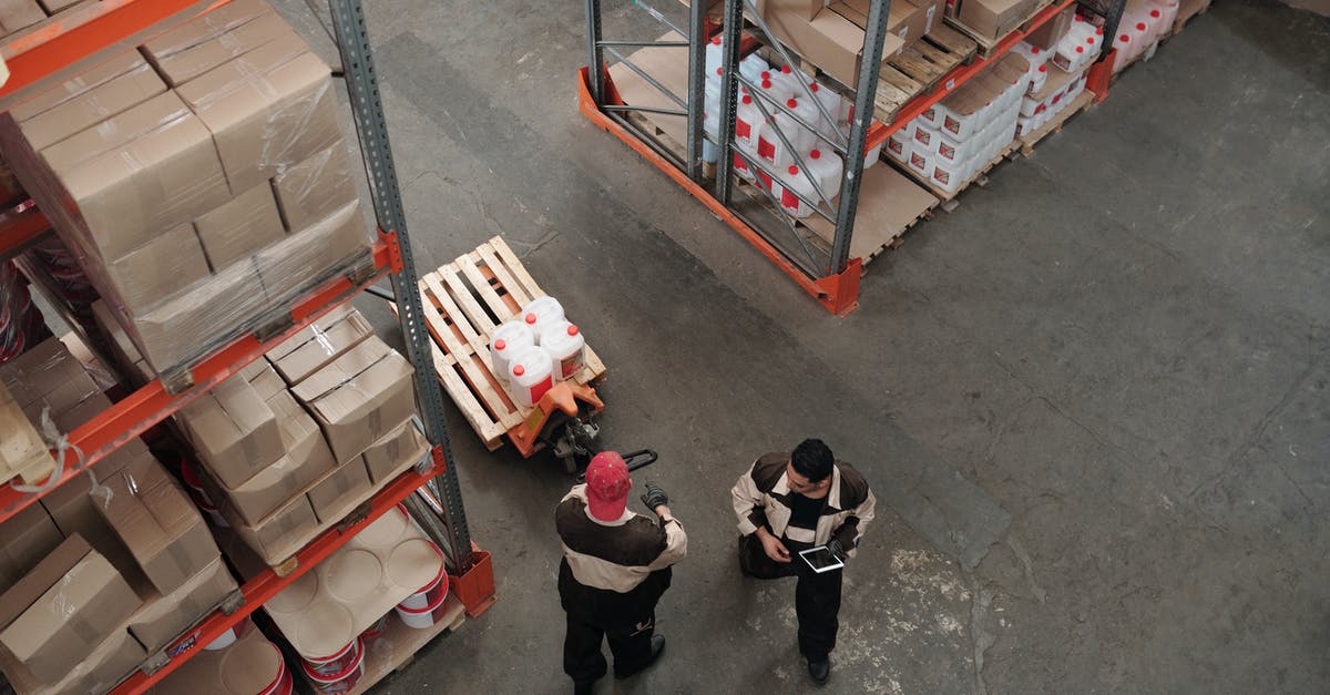 Do two Equestrian's Gloves stack - Men Working in a Warehouse