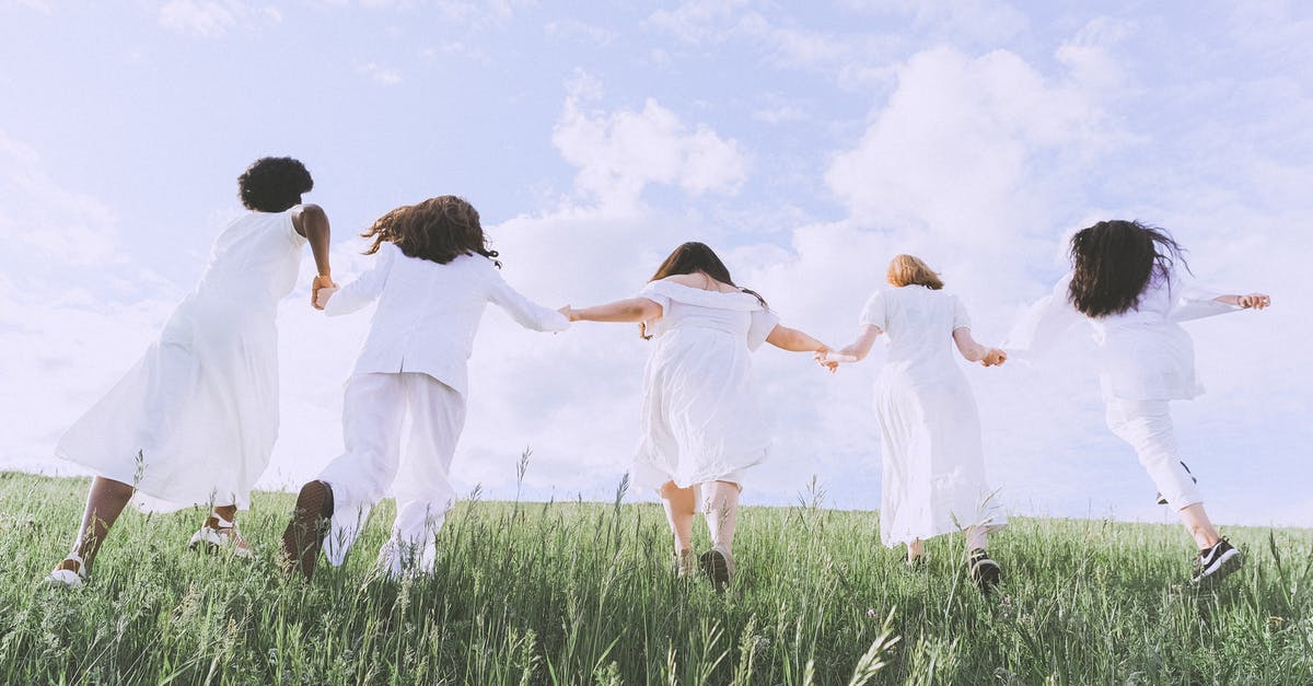 Do you run slower backwards or sideways? - Women in White Dress Running on Green Grass Field