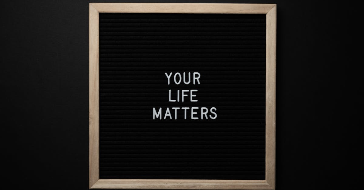 Does ATS automatically change for seasons? - Blackboard with YOUR LIFE MATTERS inscription on black background