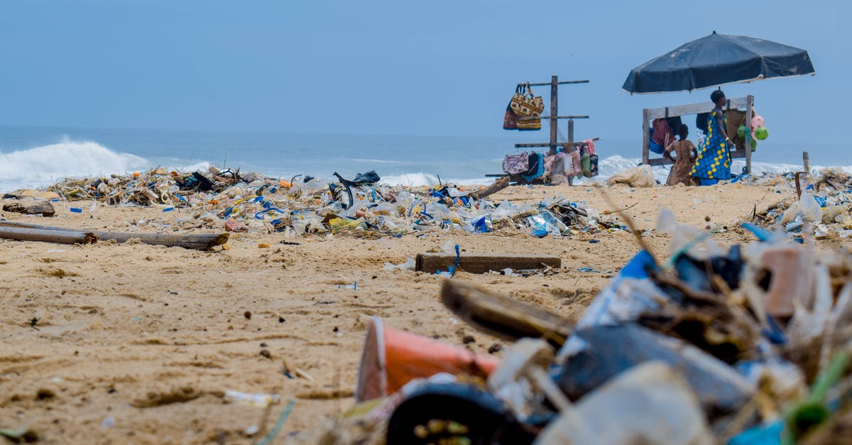 Does nuking ocean bases cause pollution? - Piles Of Garbage By The Shore