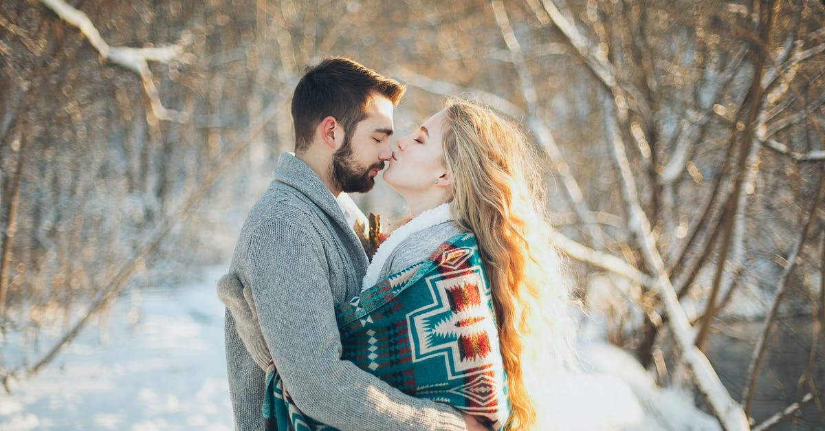 Does the weather affect the noise I make? - Man and Woman Hugging Each Other About to Kiss during Snow Season