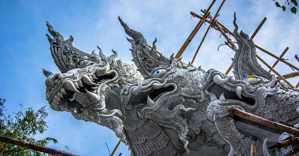 Dragon Head - What's its purpose? - Wat Phra Kaew Temple