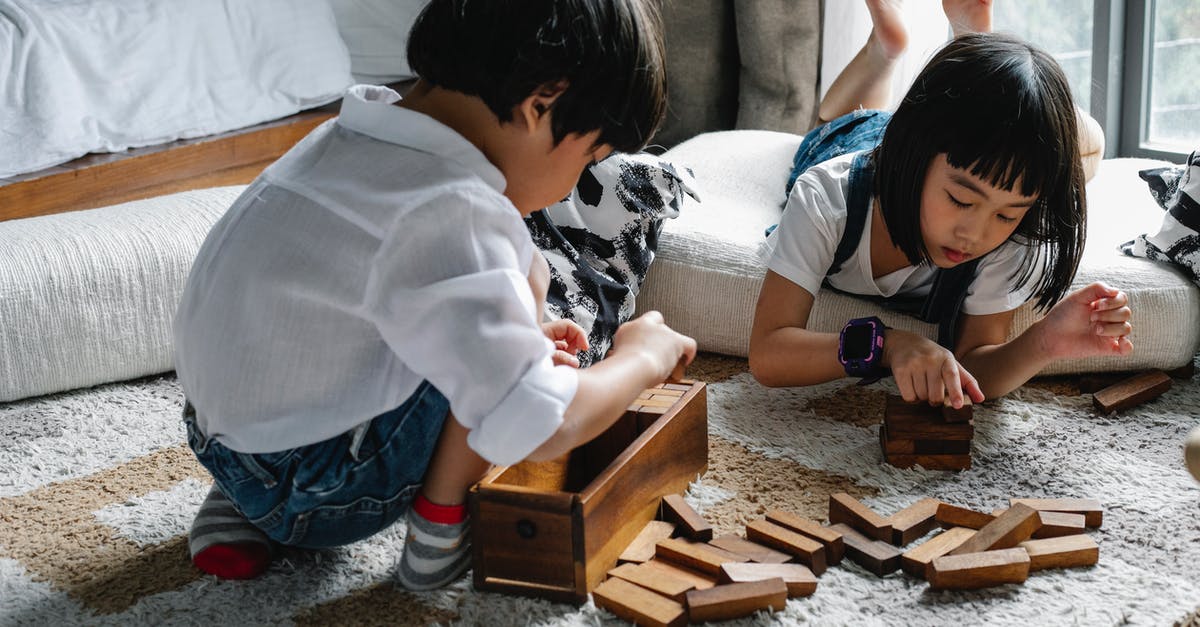 Draught of Living Death/Astronomy Tower Secret Room - Asian kids playing with wooden blocks