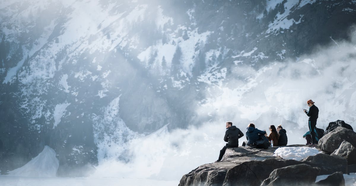 eShop version of Metroid Prime Trilogy freezes on WiiU - People Sitting on Rock Formation Near Snow Covered Mountain