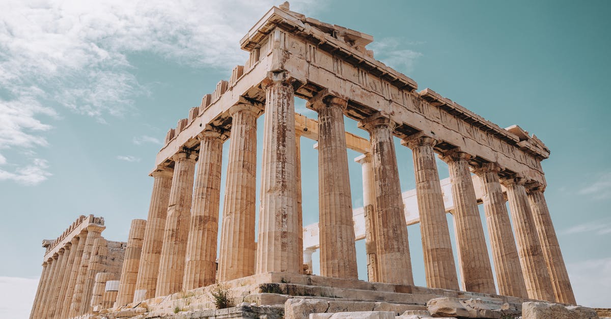 Final Destination History/Lore - From below of Parthenon monument of ancient architecture and ancient Greek temple located on Athenian Acropolis