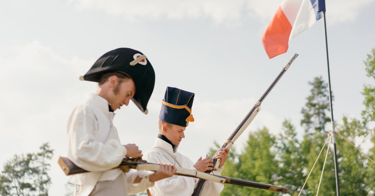 Finished Defend the Castle, failed Tactical Thinking? - Soldiers charging guns near French national flag in nature