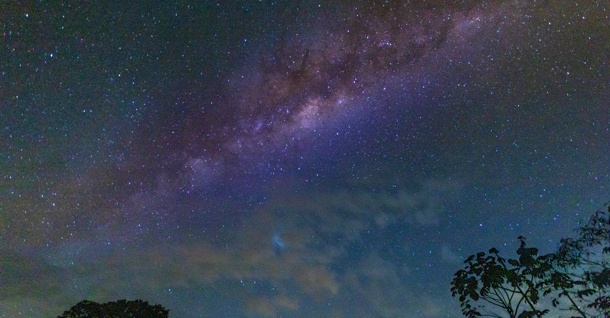 Galactic Command bonus for Star Fortresses - Starry night sky over silhouette trees