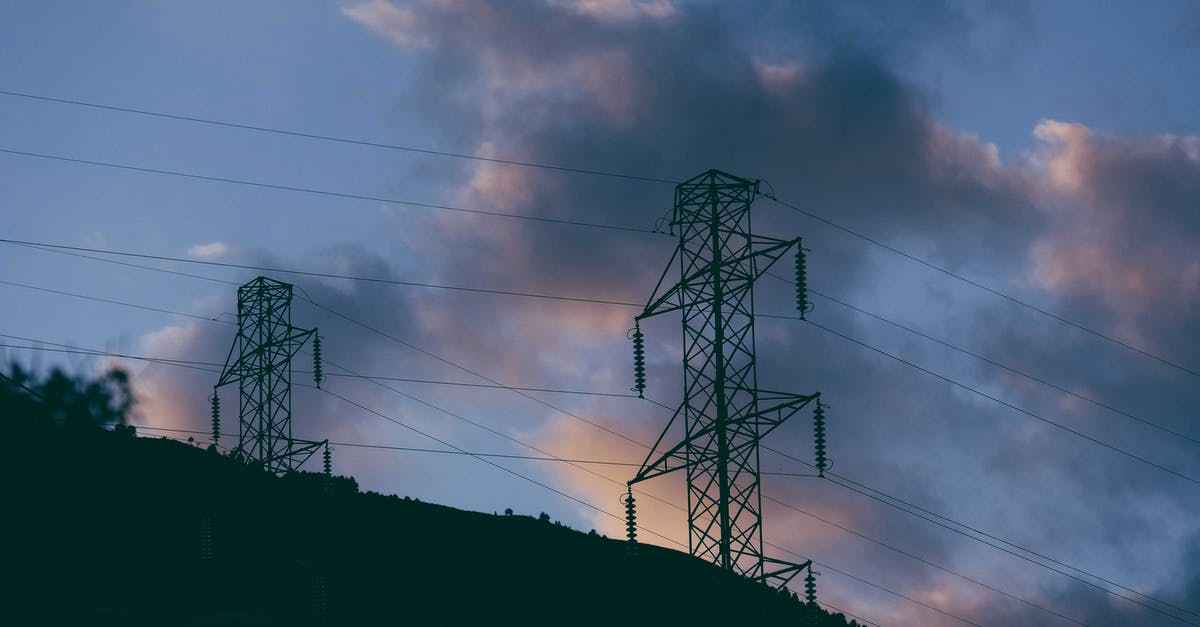 Getting cl_flushentitypacket even after wired connection and low ping - Electricity poles with cables located on hill at sundown