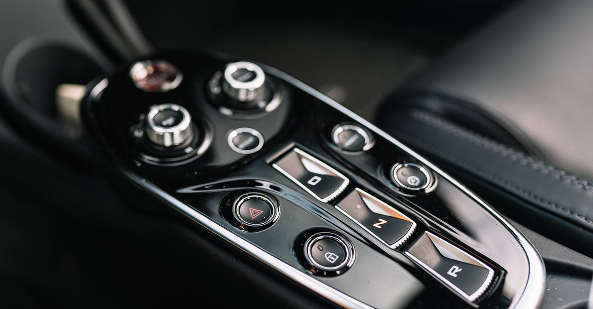 GT 710 Overclocking - Close-up of the Gear Selector of a 2021 McLaren GT