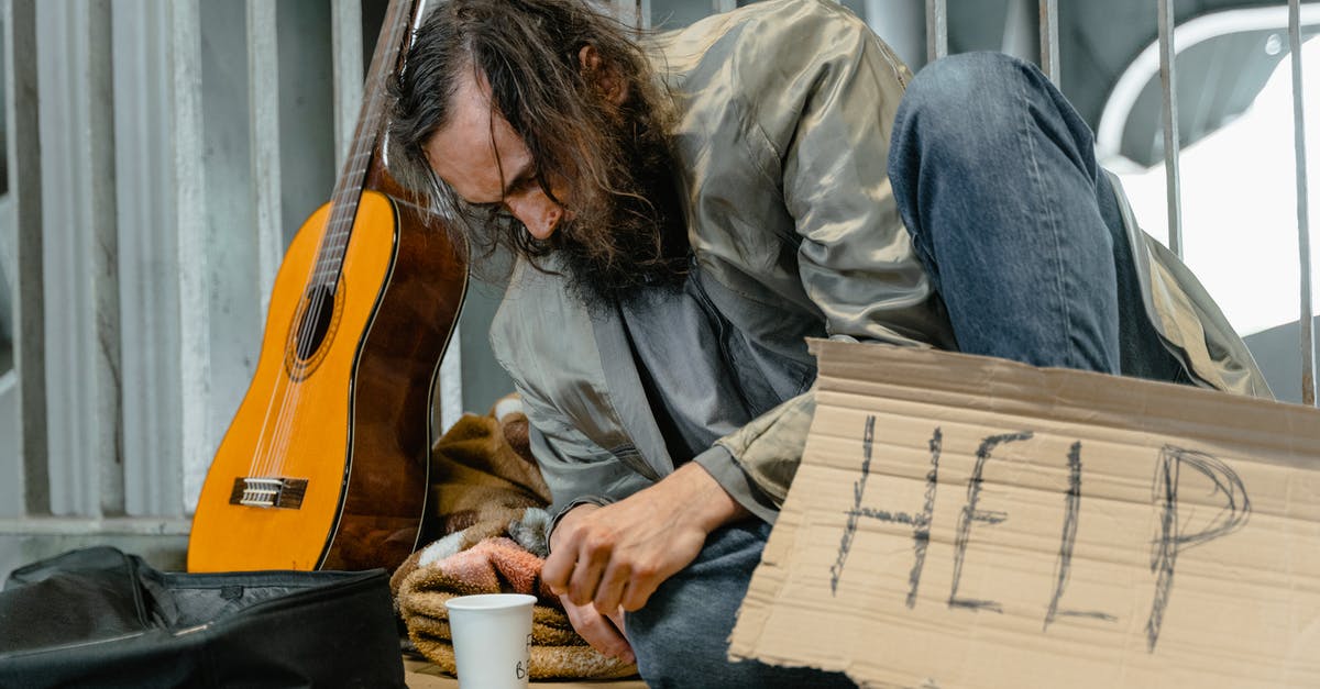 How can I help the homeless children? - Bearded Man Sitting on the Ground