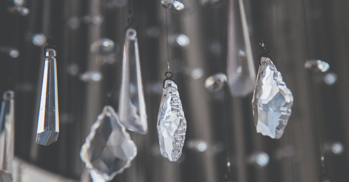 How do I clean items? - Clear Glass Stones Hanging