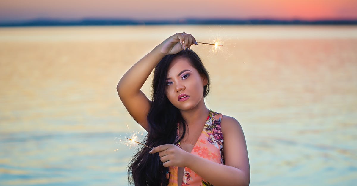 How do I disable fireworks on the main menu in 1.15.0? - Girl in White Red and Green Floral Sleeveless Dress Standing on Water