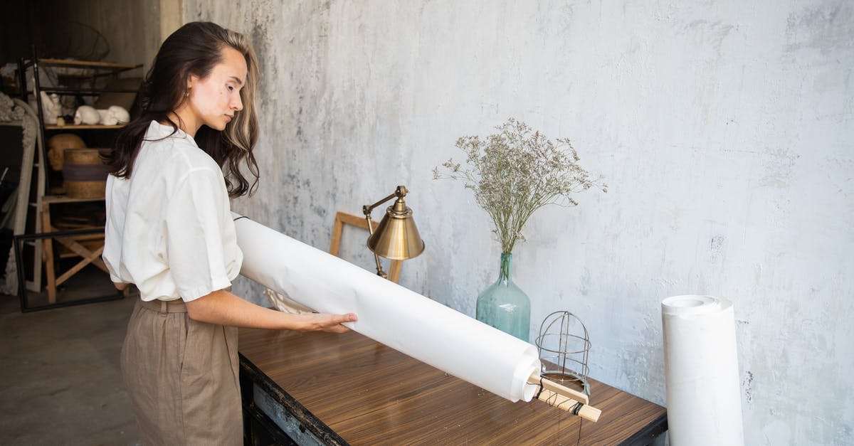 How do I roll back versions? - Woman Holding a Roll of Paper in an Art Studio