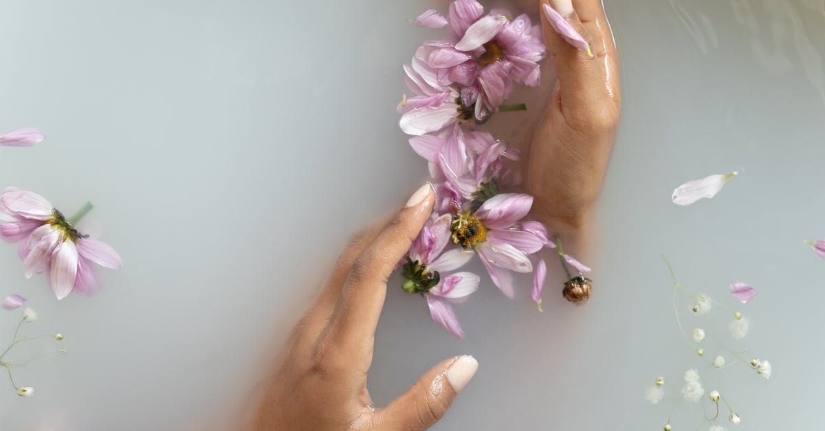 How do I take the bomb flower to Dodongo's Cave? - Woman holding flowers in hands in water