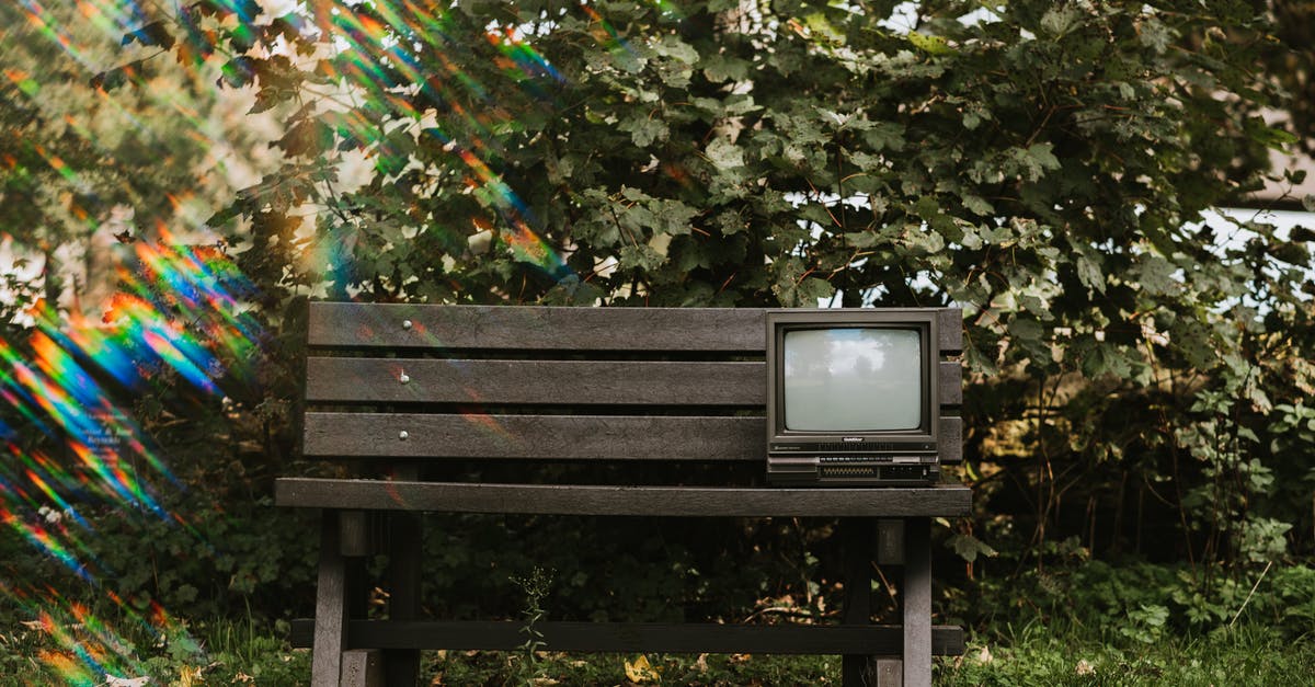 How do I use the Rainbow Sword? - Vintage TV set on wooden bench