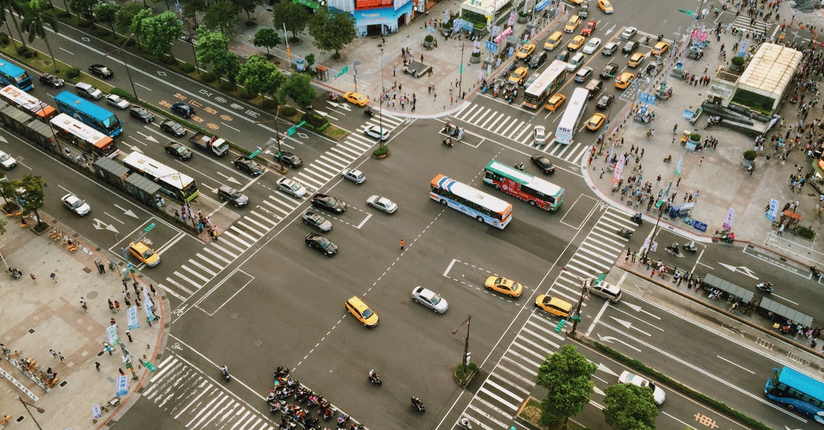 How do the vehicles spawning at objectives work? - Aerial Photography of Cars on Road Intersection