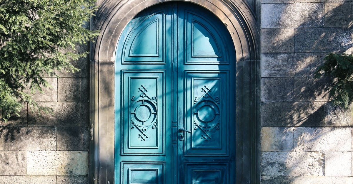 How do you exit the game? - Closed Blue Wooden Door