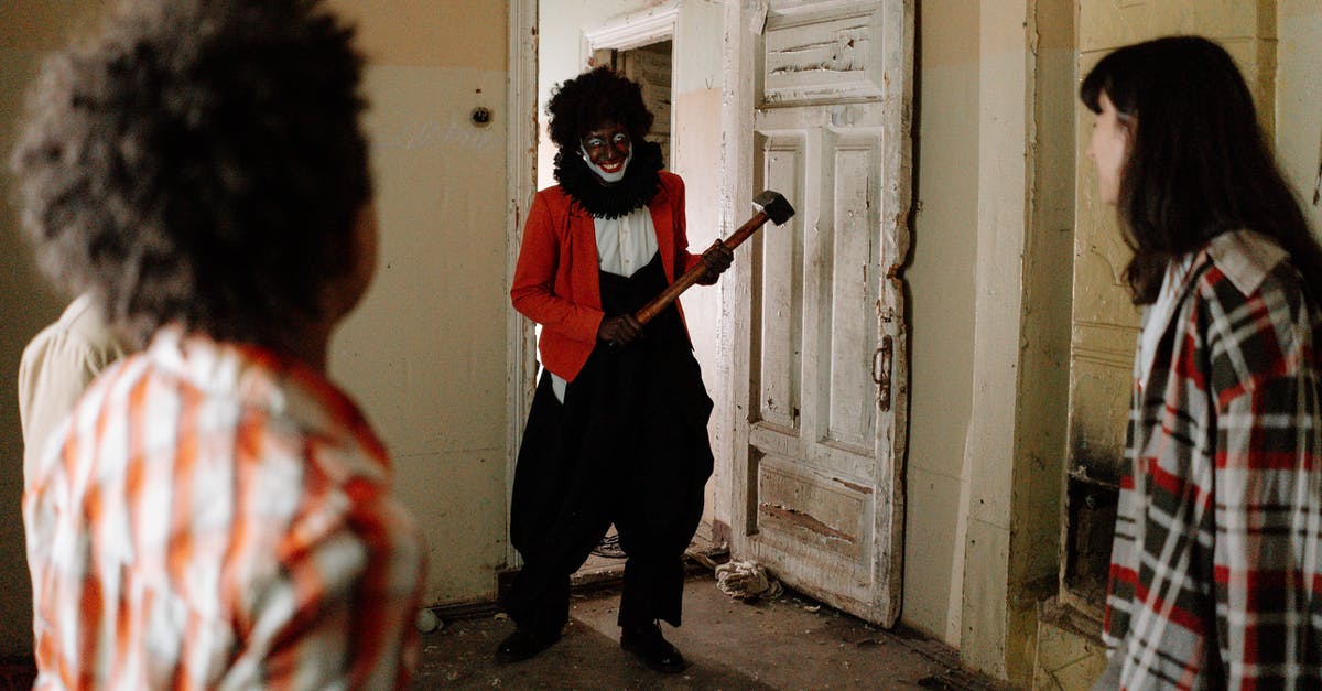 How do you invite friends to the Halloween 2018 Google Doodle? - A Scary Clown Attacking the Teens Inside the Abandoned Building