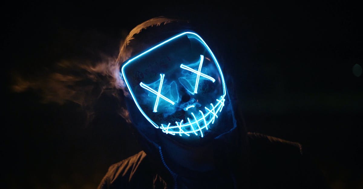 How do you obtain the Halloween 2017 masks? - Man Wearing Black and Blue Mask Costume