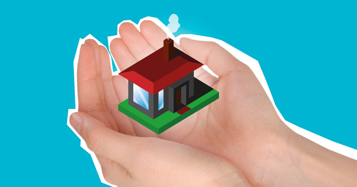 How does Papers, Please decide when to offer better apartments? - Cutout paper composition with house in handful showing concept of buying private apartment against blue background