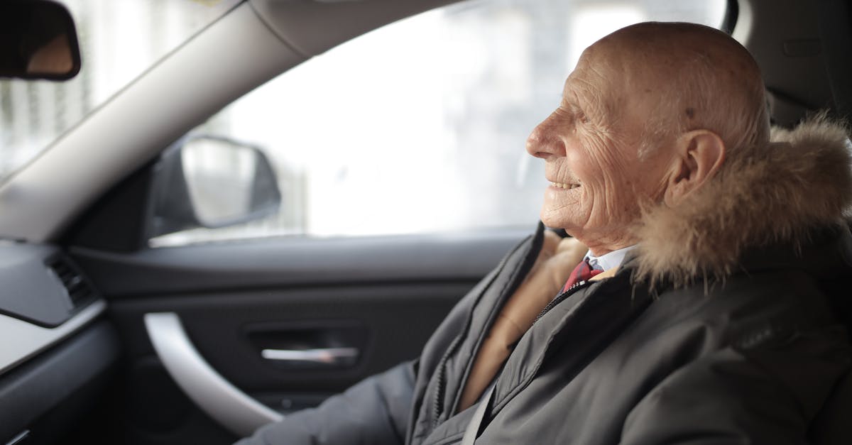 How does the auto-buy determine which items/abilities to buy? - Side view of content elderly male in suit and outerwear sitting in front seat of contemporary automobile and looking away