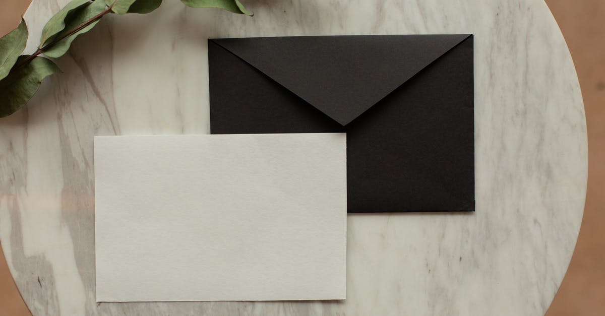 How does Vivi differ from other Black Mages? - Top view of blank black envelope with white card placed on table with pencil and dry green sprig in modern room