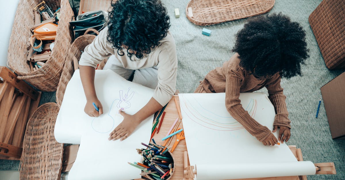 How does Vivi differ from other Black Mages? - Faceless African American siblings drawing on blank papers at home