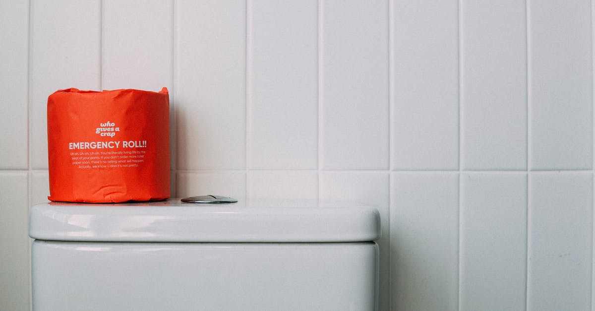 How rare is a picksaw - Red Toilet Paper on White Ceramic Toilet