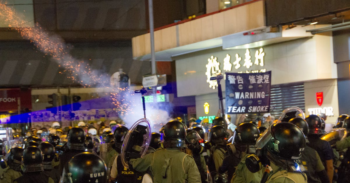 How to clash lightsabers? - Rally In The Street With Soldiers Wearing Black Helmets 