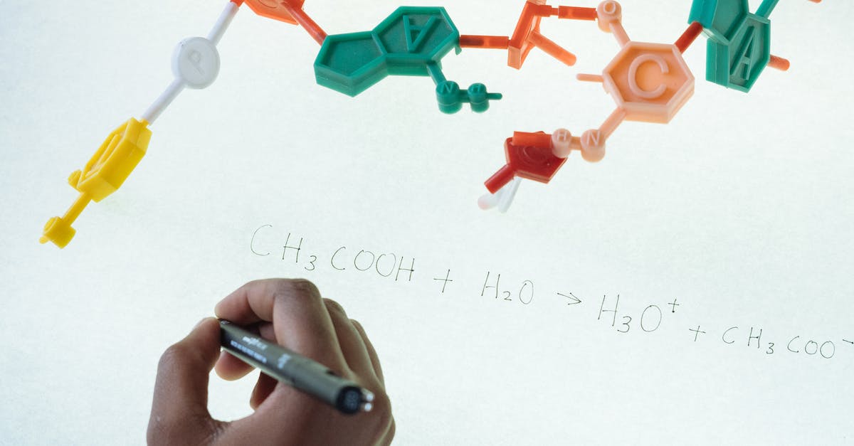 How to develop a buying strategy? - Anonymous chemist writing with marker on illuminated magnetic board formula of Hydronium and Acetate production after studying plastic model of molecule in laboratory