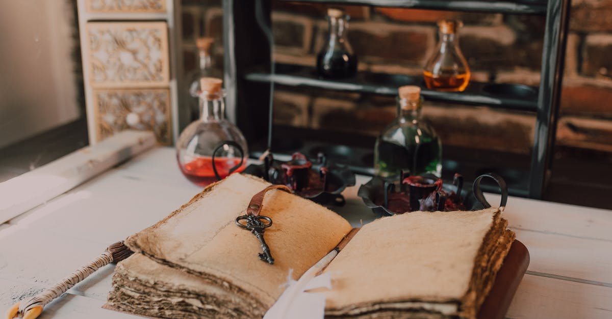 How to make a lingering potion stay longer? - An Old Book and Candles on Wooden Table with Glass Bottles