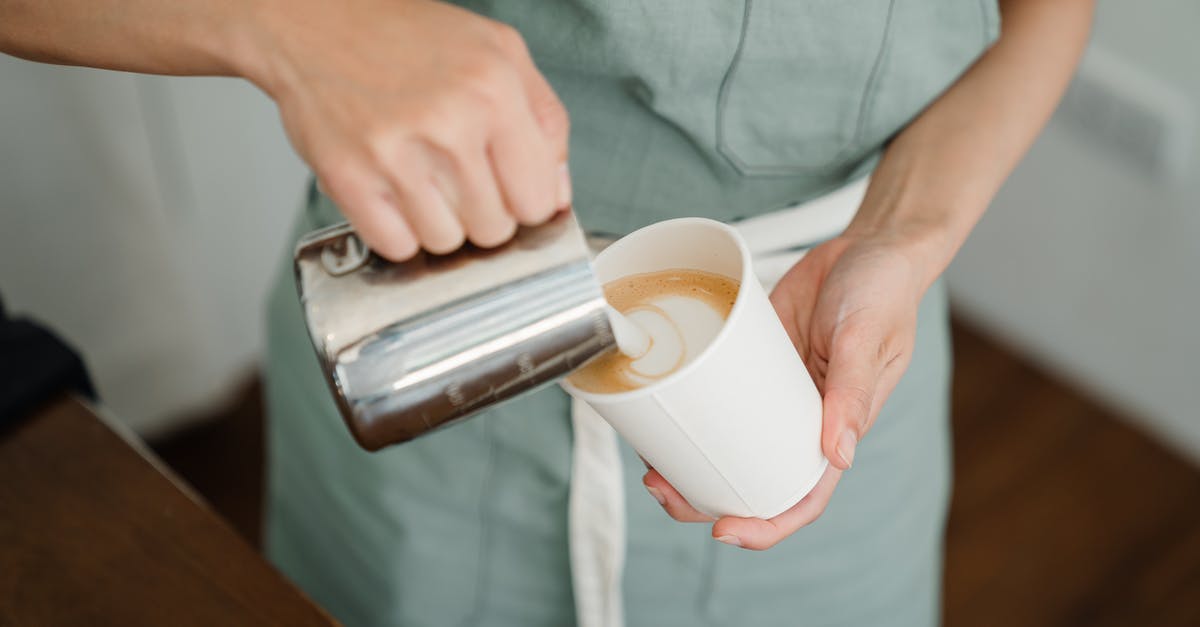 How to make best use of Triglav Protector in HotS - Crop barista pouring milk froth in cappuccino for client