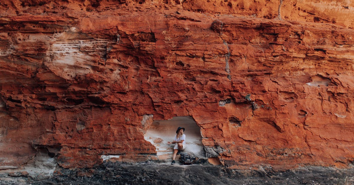 How to start the cave of dreams quest - Woman in White Shirt Sitting on Brown Rock