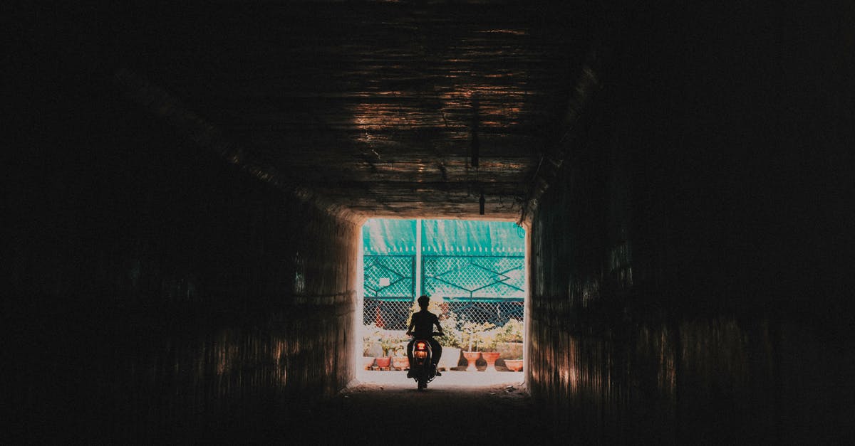 How to stop fire from going out without netherrack - Person Riding a Motorcycle Going out from the Tunnel