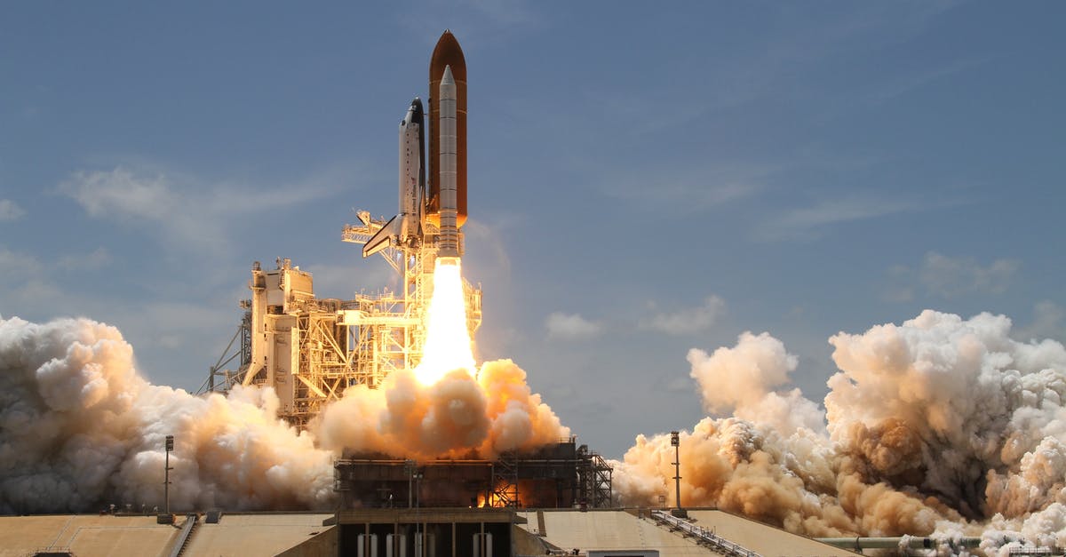 How to stop spinning rocket in space - Time Lapse Photography of Taking-off Rocket