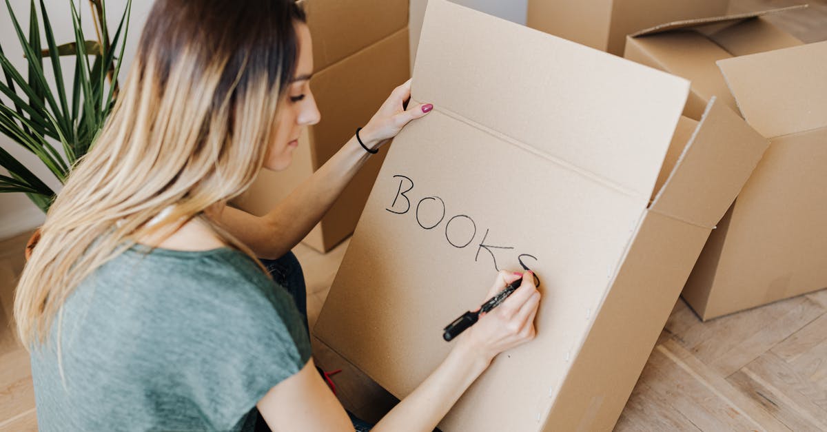 Identifying Uncraftables - Content  woman writing on cardboard container word book